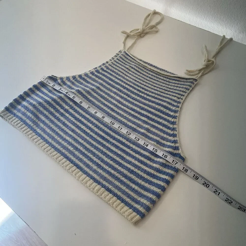 Free People Women's Claire Tank Granada Sky Combo Size S Preppy Summer Boho
